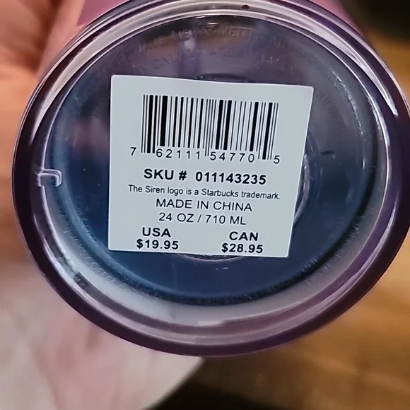 Starbucks 2023 Iridescent Dome Venti Tumbler Dichroic Holographic Tumbler Cup - Picture 6 of 6